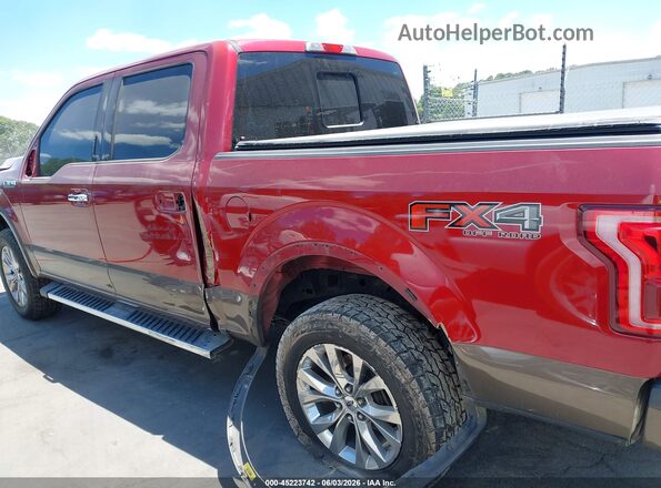 1FTEW1EF0GKF92098 2016 FORD F150 Red Սալոնի 360 աստիճան տեսք