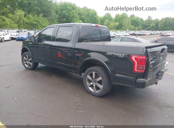 1FTEW1EF1GFB56627 2016 FORD F150 Black Trasero izquierdo