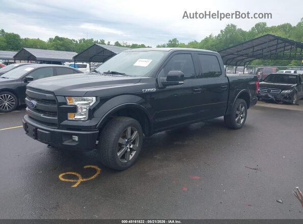 1FTEW1EF1GFB56627 2016 FORD F150 Black Vista tres cuartos delantera izquierda