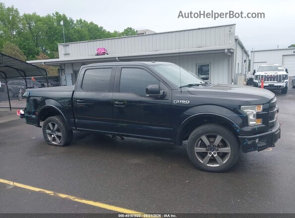 1FTEW1EF1GFB56627 2016 FORD F150 Black Vista interior trasera