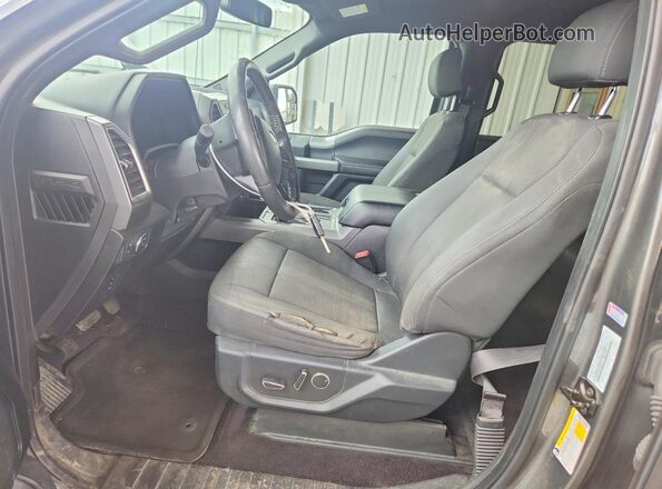 1FTEW1EF1GKF43265 2016 FORD F150 Gray წინა სალონის ხედი