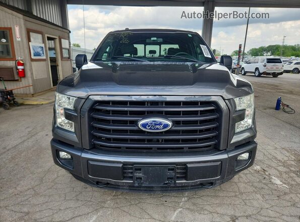 1FTEW1EF1GKF43265 2016 FORD F150 Gray წინა ხედი