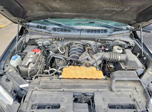 1FTEW1EF1GKF43265 2016 FORD F150 Gray უკანა სალონის ხედი