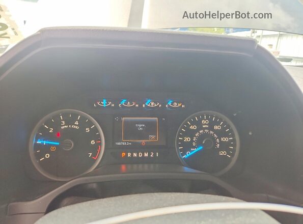 1FTEW1EF1GKF43265 2016 FORD F150 Gray ხელსაწყოთა პანელის ხედი