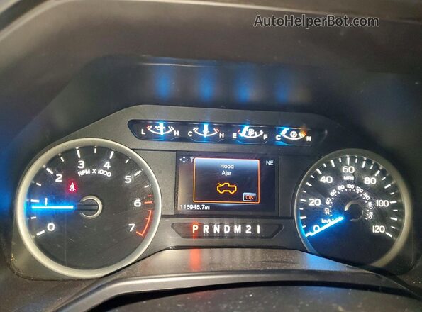 1FTEW1EF1HKC04832 2017 FORD F150 White Vista del cuadro de instrumentos