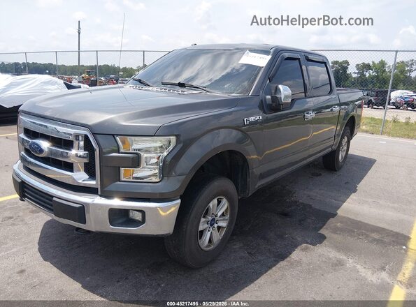 1FTEW1EF4GFC60500 2016 FORD F150 Gray Vista tres cuartos delantera izquierda