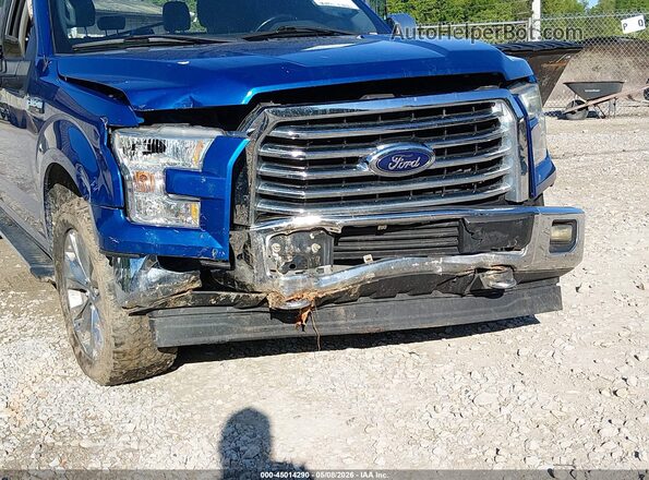 1FTEW1EF4HFA09087 2017 FORD F150 Blue Vista frontal