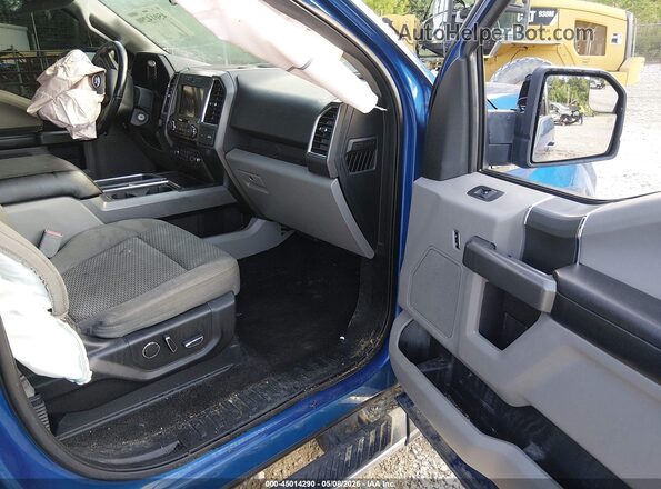1FTEW1EF4HFA09087 2017 FORD F150 Blue Vista interior delantera