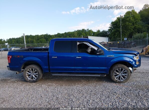 1FTEW1EF4HFA09087 2017 FORD F150 Blue Vista interior de 360 grados