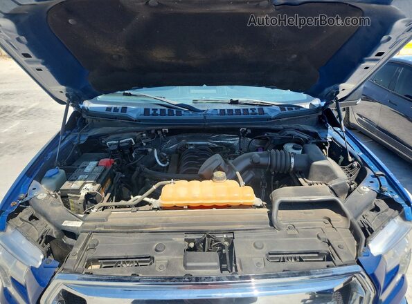 1FTEW1EF4HKC71828 2017 FORD F150 Blue Вид задньої частини салону