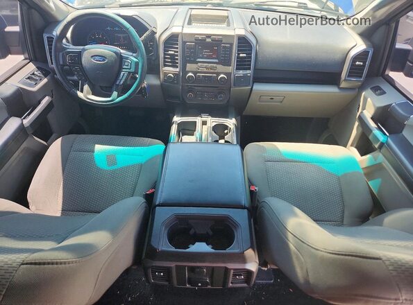 1FTEW1EF4HKC71828 2017 FORD F150 Blue Вид панелі приладів