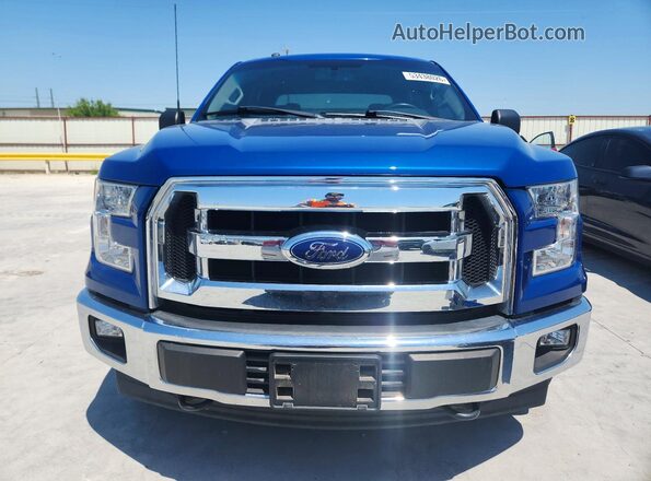 1FTEW1EF4HKC71828 2017 FORD F150 Blue Вид спереду