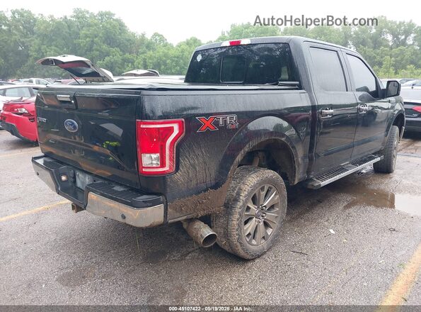 1FTEW1EF4HKE30489 2017 FORD F150 Black უკანა მარჯვენა