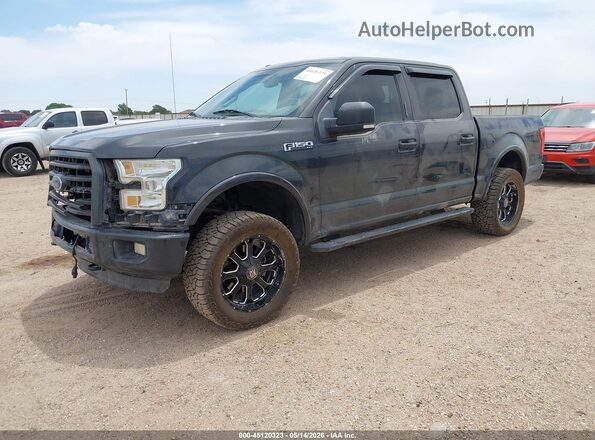 1FTEW1EF5GFC08471 2016 FORD F150 Gray Передня ліва чверть