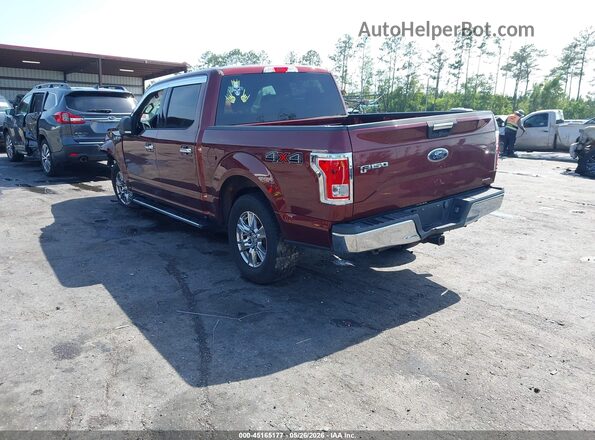 1FTEW1EF5GFC78679 2016 FORD F150 Maroon Հետևի ձախ