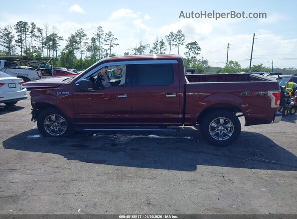 1FTEW1EF5GFC78679 2016 FORD F150 Maroon Սալոնի 360 աստիճան տեսք