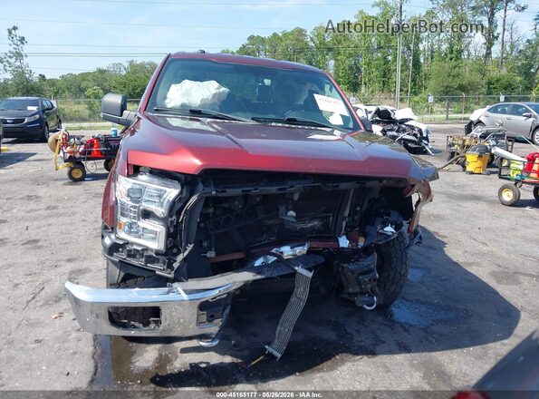 1FTEW1EF5GFC78679 2016 FORD F150 Maroon Սարքավորումների վահանակի տեսք