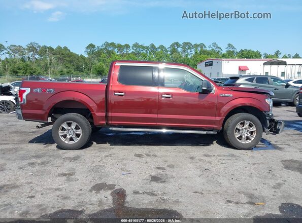 1FTEW1EF5GFC78679 2016 FORD F150 Maroon Սալոնի հետևի տեսք