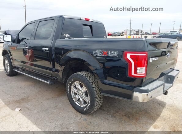 1FTEW1EF7GKF11615 2016 FORD F150 Black უკანა მარცხენა