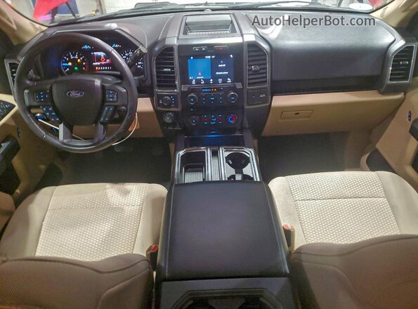 1FTEW1EFXHFC39250 2017 FORD F150 Red Առջևի վահանակի տեսք