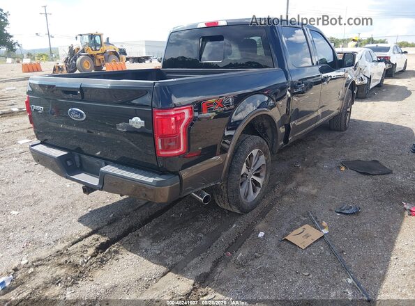 1FTEW1EG0GFB83830 2016 FORD F150 Black Trasero derecho