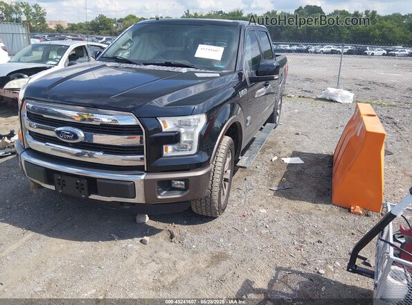 1FTEW1EG0GFB83830 2016 FORD F150 Black Vista tres cuartos delantera izquierda