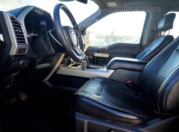 1FTEW1EG0GKE96643 2016 FORD F150 Серый Вид салона спереди