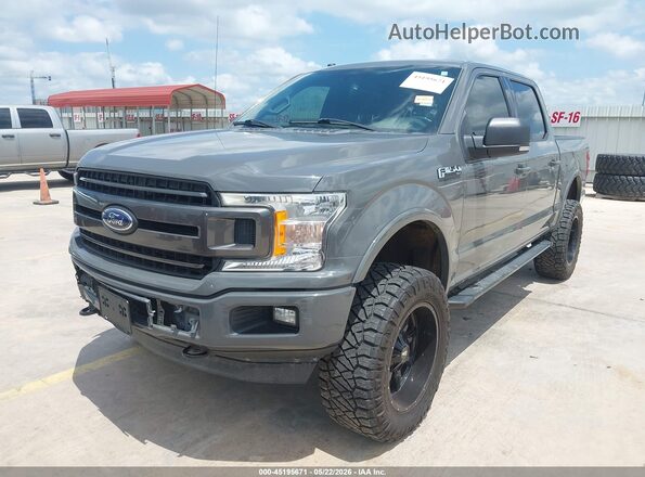 1FTEW1EG2JFD69697 2018 FORD F150 Gray წინა მარცხენა ხედი სამი მეოთხედიდან
