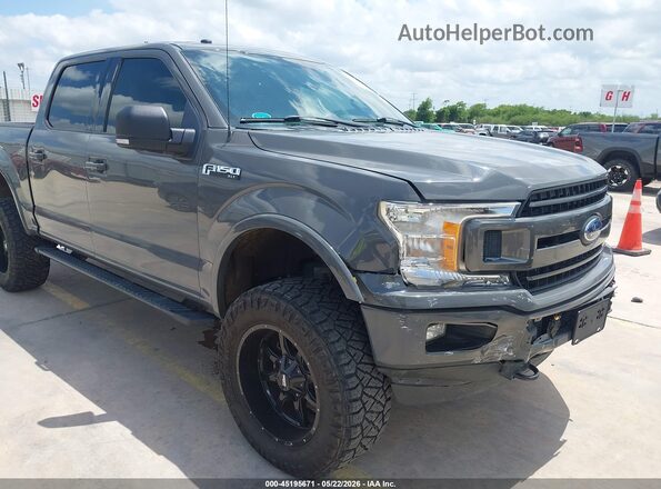 1FTEW1EG2JFD69697 2018 FORD F150 Gray წინა ხედი