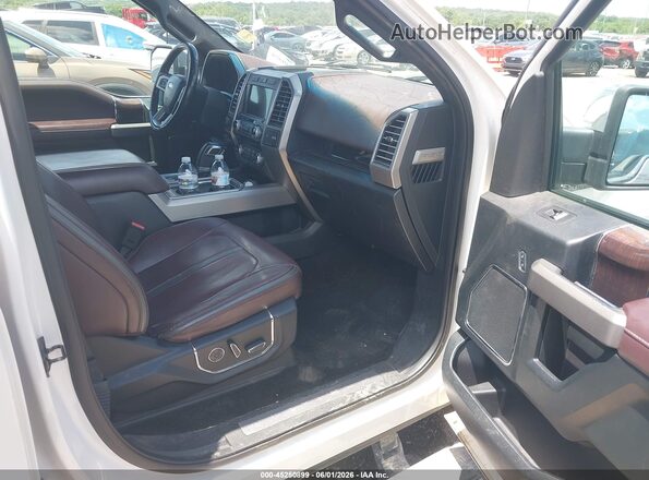 1FTEW1EG4HFC52293 2017 FORD F150 White Widok wnętrza z przodu
