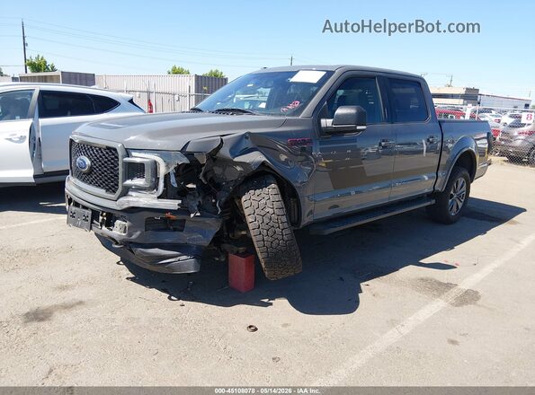 1FTEW1EG8JFD53181 2018 FORD F150 Gray Передня ліва чверть