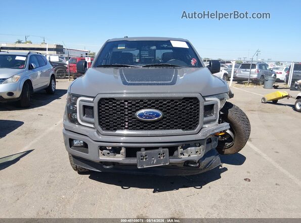 1FTEW1EG8JFD53181 2018 FORD F150 Gray Вид задньої частини салону