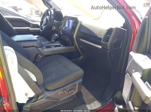 1FTEW1EG8JKF22686 2018 FORD F150 Red Vista interior delantera