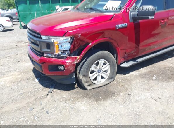 1FTEW1EG8JKF22686 2018 FORD F150 Red Vista frontal