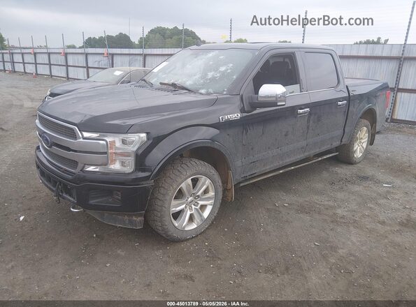 1FTEW1EG9JFC83061 2018 FORD F150 Черный Передняя левая четверть