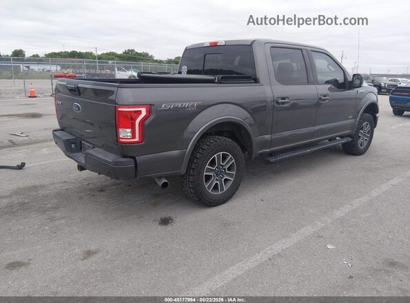 1FTEW1EP0GKF67405 2016 FORD F150 Gray Rear right