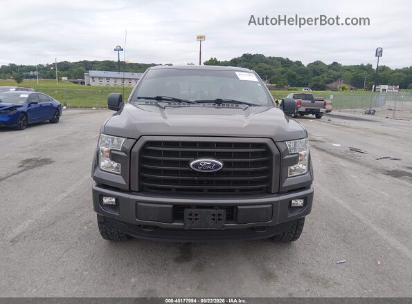 1FTEW1EP0GKF67405 2016 FORD F150 Gray Dashboard view