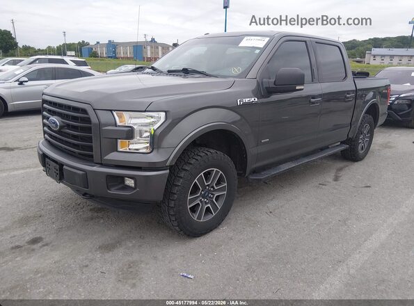 1FTEW1EP0GKF67405 2016 FORD F150 Gray Front left