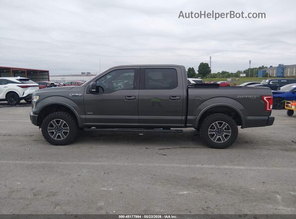 1FTEW1EP0GKF67405 2016 FORD F150 Gray Rear interior view