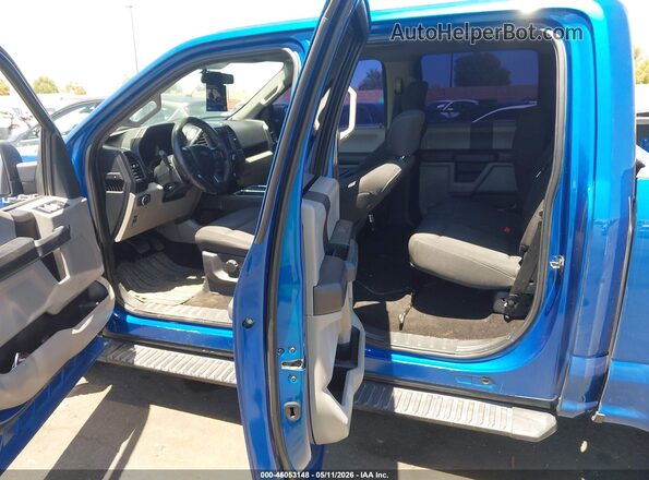 1FTEW1EP0JKC26075 2018 FORD F150 Blue VIN կոդի պիտակի տեսք
