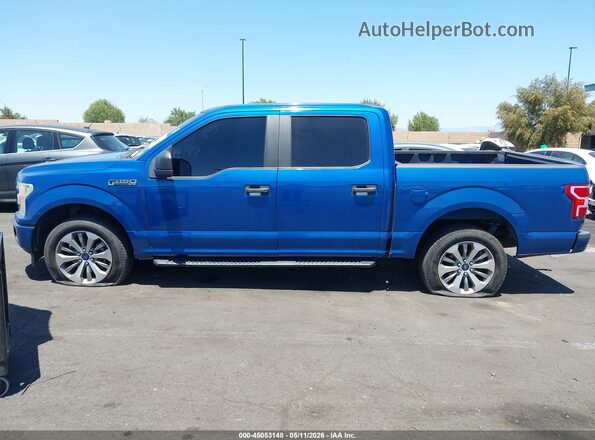 1FTEW1EP0JKC26075 2018 FORD F150 Blue Դիմացի տեսք
