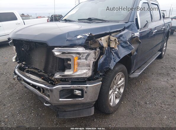 1FTEW1EP0KFD44721 2019 FORD F150 Blue Դիմացի տեսք