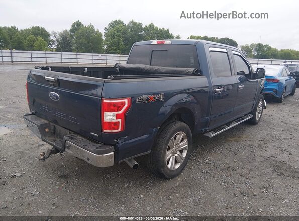 1FTEW1EP0KFD44721 2019 FORD F150 Blue Հետևի աջ