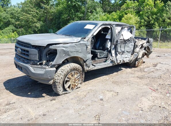 1FTEW1EP0MFA95615 2021 FORD F150 Серый Передняя левая четверть
