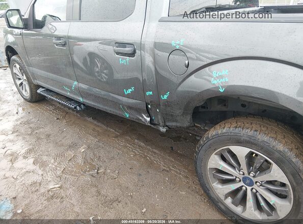 1FTEW1EP1KFD09203 2019 FORD F150 Gray 