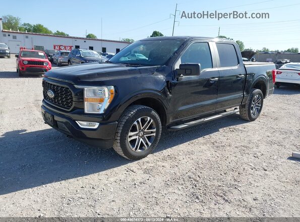 1FTEW1EP1MFA69976 2021 FORD F150 Black Vista tres cuartos delantera izquierda