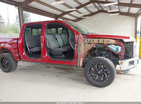 1FTEW1EP2GKE17733 2016 FORD F150 Red Widok z przodu