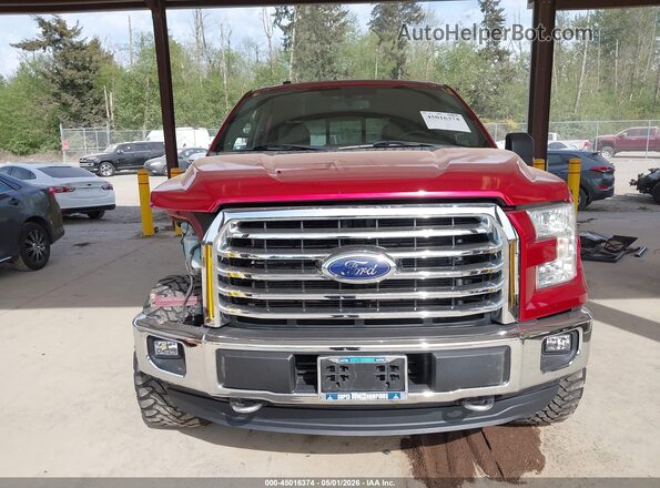 1FTEW1EP2GKE17733 2016 FORD F150 Red Widok wnętrza z tyłu