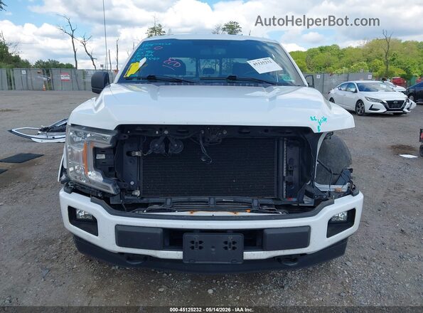 1FTEW1EP2JFD92915 2018 FORD F150 White Widok wnętrza z tyłu