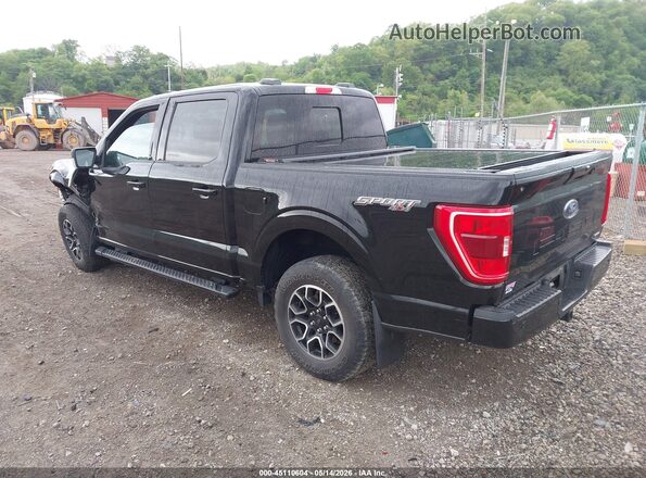 1FTEW1EP2MFB52736 2021 FORD F150 Black Задня ліва чверть